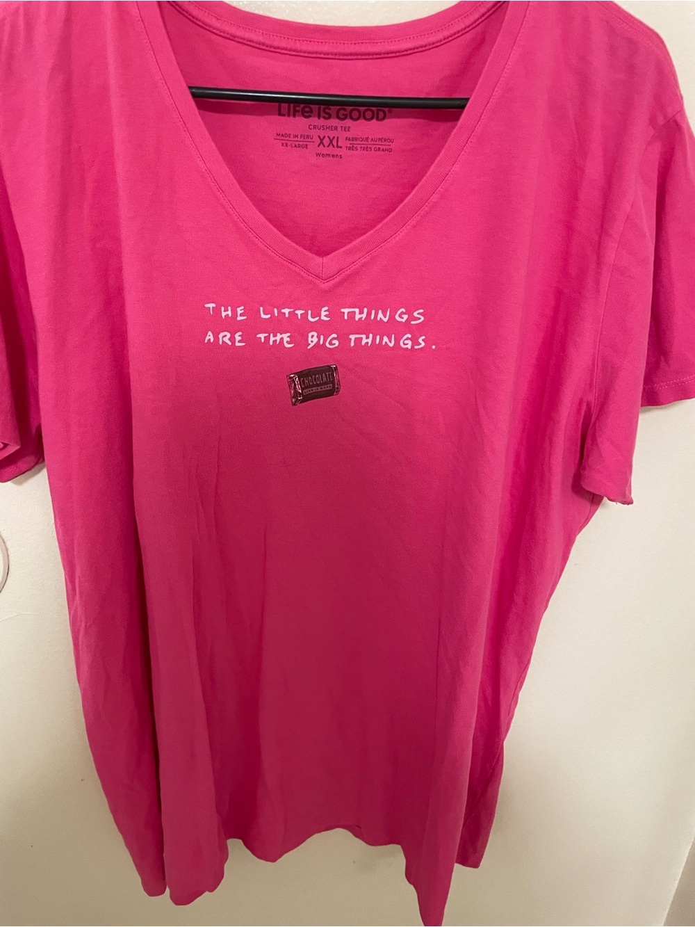 ✨Women’s Life Is Good Vneck Short Sleeve Tee XXL - Picture 4 of 8